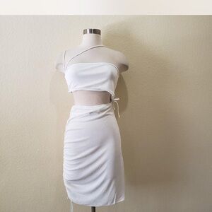 Princess Polly Imelda Mini Dress White Size 6